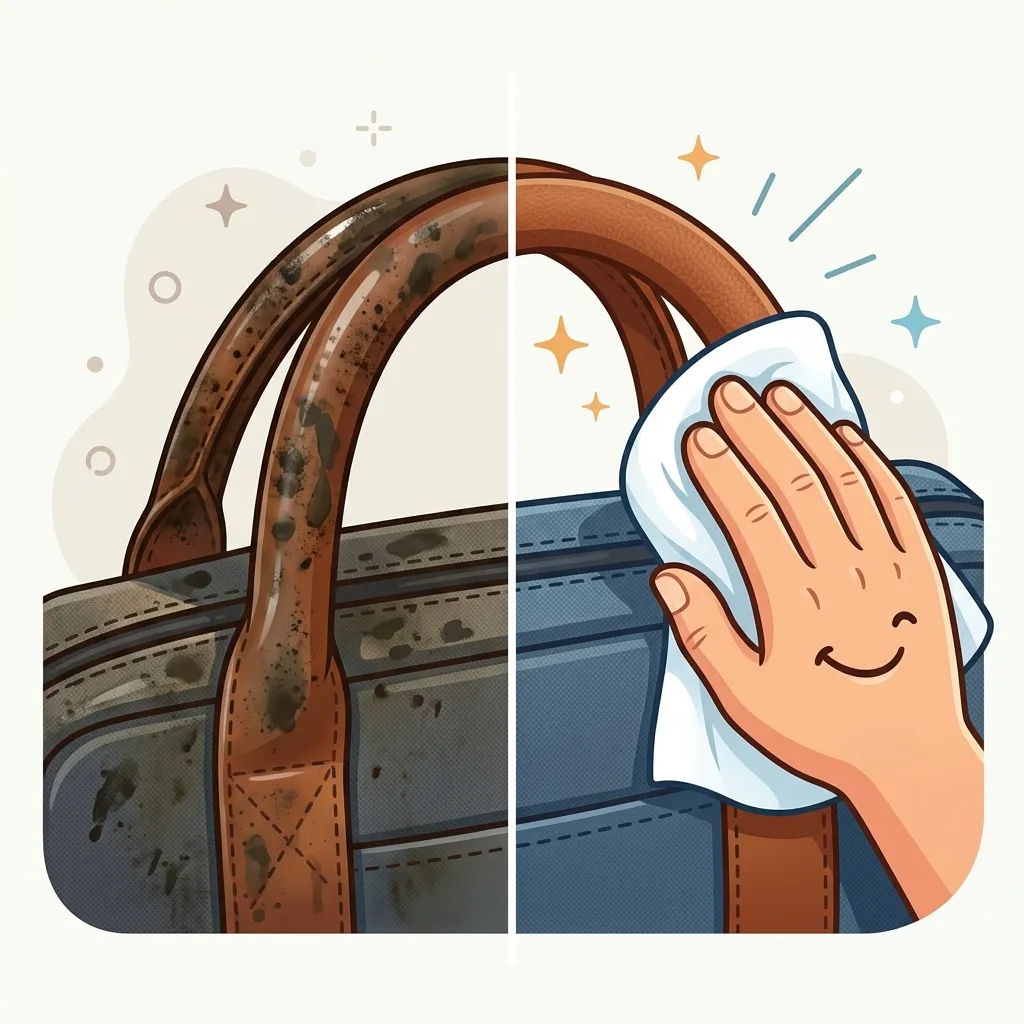 Cara Membersihkan Handle Tas Kerja Kulit yang Hitam & Berminyak Akibat Keringat