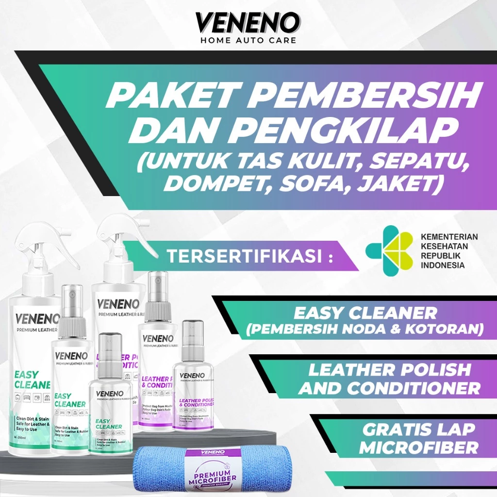 Paket Veneno Easy Cleaner & Leather Polish - Slide 1